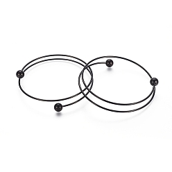 Electrophoresis Black 304 fabrication de bracelets en acier inoxydable, électrophorèse noir, 2-1/2 pouce (6.5 cm)