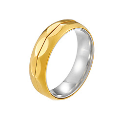 Золотой Вращающиеся кольца из нержавеющей стали, украшения для унисекс, золотые, 6 мм, размер США 7 (17.3 мм)