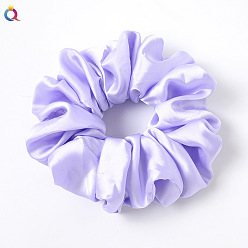 C190 Super Large Satin - Smoky Purple Vintage French Retro Bow Hairband - Solid Color Satin Hair Tie