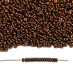 (501) Bronze Higher Metallic Toho 8/0 полукруглые бусины, японский бисер, (501) бронза высший металлик, 8/0, 3x1.15 мм, отверстие : 1.2 мм, Около 744 шт / 10 г