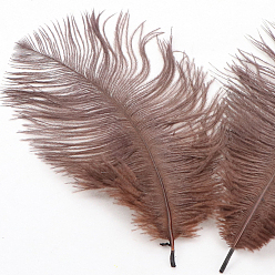 Розово-Коричневый Аксессуары для украшений из страусиных перьев, для костюма своими руками, аксессуары для волос, фоновое ремесло, розово-коричневый, 150~200 мм