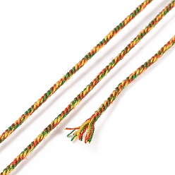 Темно-Золотистый Хлопковый шнур макраме, плетеная веревка, с пластиковой катушкой, для настенного крепления, ремесла, Подарочная упаковка, темные золотарник, 1 мм, около 30.62 ярдов (28 м) / рулон