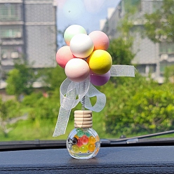 Разноцветный Украшение из пластиковых шаров, стеклянные флаконы для духов для украшения салона автомобиля на центральной консоли, красочный, 70x100 мм