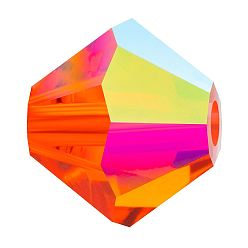 90040 200 Hyacinth AB Хрустальные бусины preciosa®, чешский хрусталь, биконус(451 69 302 рондель), 90040 200 гиацинт аб, 6 мм, отверстие : 1 мм