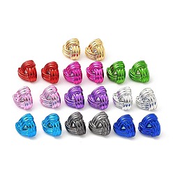 Mixed Color Triangle Acrylic Stud Earrings, with 316 Surgical Stainless Steel Pins, Mixed Color, 25x25mm