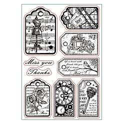 Другие Пластиковые штампы пвх, для diy scrapbooking, фотоальбом декоративный, изготовление карт, штампы, шаблон этикетки, 16x11x0.3 см