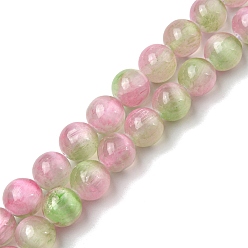 Prune Brins de perles de sélénite naturelles, Grade a, teint, ronde, prune, 8.5mm, Trou: 0.8mm, Environ 46 pcs/chapelet, 15.35'' (39 cm)