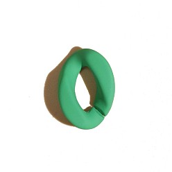 green Acrylic hand paint 23mm*17mm simple macaron seven-color chain opening buckle diy can be assembled chain