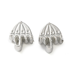 Платина Ccb пластиковые бусины esuropean, бусины с большим отверстием, зонтик, платина, 11.5x9.5x7.5 мм, отверстие : 4.5 мм