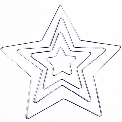 Звезда Железные обручи, макраме кольцо, для рукоделия и тканой сетки / полотна с перьями, звезда, 50 мм