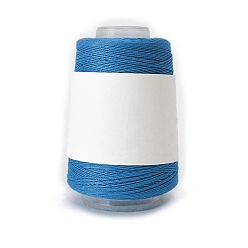 Dodger Blue 280M Size 40 100% Cotton Crochet Threads, Embroidery Thread, Mercerized Cotton Yarn for Lace Hand Knitting, Dodger Blue, 0.05mm