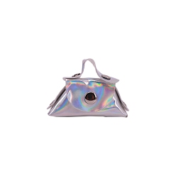Thistle Laser Mini Plastic Doll Handbag, for Doll Girls Accessory Bag, Thistle, 60x50x25mm