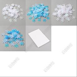 (52) Непрозрачная лаванда 1800шт. 4 цветные пластиковые конфетти, снежинка, для празднования рождественской вечеринки, разноцветные, 15x0.2 мм, 450 шт / цвет