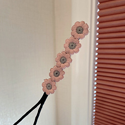 Korean Fan-shaped Hair Curler Effortless Elegant Half Updo Hair Clip with Floral Design for Women's Chic and Voluminous Hairstyles