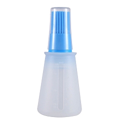Dodger Blue Silicone Oil Brushes, with Squeeze Bottle & Calibration Tails, Bakeware Tool, Column, Dodger Blue, 55x117mm