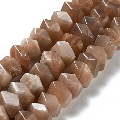 Sunstone Natural Sunstone Beads Strands, Nuggets, Faceted, 6~8x10.5~14x8~9.5mm, Hole: 1.2mm, about 57~61pcs/strand, 15.16''~15.39''(38.5~39.1cm)