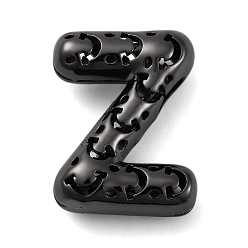 Letter Z Латунные подвески, стойки покрытие, долговечный, без кадмия и без свинца, подвески с полыми буквами, Письмо Z, 22x16.5x7.5 мм, отверстие : 4.7x3 мм