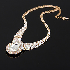 Picture color Vintage Long Necklace with Diamond-encrusted Sweater Chain for Autumn/Winter N005.