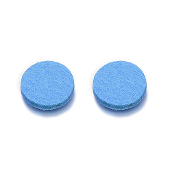 Blue Non-Woven Fabric Cloth Perfume Pad, Flat Round, Blue, 23mm