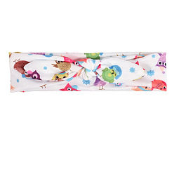 Color 11 Cute Cartoon Bunny Ear Headband Hair Tie for Kids with Elastic Band and Bowknot