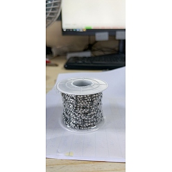 Черный 304 из нержавеющей стальной шарик цепочки, с эмалью, пайки, с катушкой, чёрные, бусины : 2.5 мм и 3 мм, около 32.8 футов (10 м) / рулон