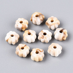 Rectangle Бусины из cмолы, бусы имитация ракушек, прямоугольные, 6x8 мм