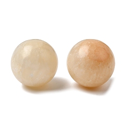 Желтый Нефрит Сферические бусины из натурального желтого нефрита без отверстий, круглые, 30 мм