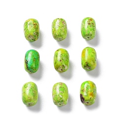 Lawn Green Natural Imperial Jasper Beads, Dyed, Rice, Lawn Green, 14.5x10mm, Hole: 1.4mm