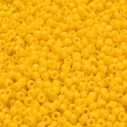 (42B) Opaque Sunshine Тохо 8/0 круглые бусины, японский бисер, (42 б) непрозрачный солнечный свет, 3 мм, отверстие : 1 мм, Около 1111 шт / 50 г