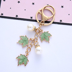 Green Maple Leaf Artistic Pendant for Girlfriend's Birthday Gift - Couple Keychain, Bag Charm.
