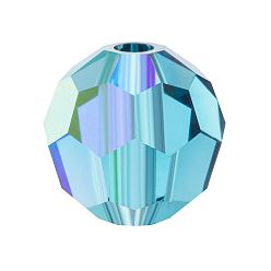 60100 200 Indicolite AB Хрустальные бусины preciosa®, чешский хрусталь, 451 19 602 круглый, 60100 200 индиголит аб, 6 мм, отверстие : 1.2 мм