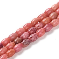 Salmon Natural Dolomite Beads Strands, Dyed, Rice, Salmon, 5.5~6x4.5mm, Hole: 1mm, about 68~69pcs/strand, 15.94~16.22 inch(40.5~41.2cm)