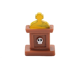 Другие Пластиковые фигурки на тему Хэллоуина, украшения для дисплея, миниатюрные украшения, для украшения дома, надгробная плита, 32x24 мм