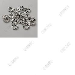 Античное Серебро 60шт. рамка из сплава, цветок, античное серебро, 15x15x2.5 мм