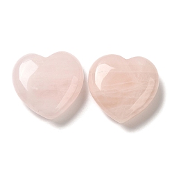 Rose Quartz Natural Rose Quartz Healing Stones, Heart Love Stones, Pocket Palm Stones for Reiki Ealancing, 30x30x11.5~12.5mm