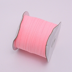 Pink Хлопчатобумажные ленты из твила, елочка ленты, для шитья, розовые, 3/8 дюйм (10 мм) x 0.84 мм, о 80yards / рулон (73.15 м / рулон)