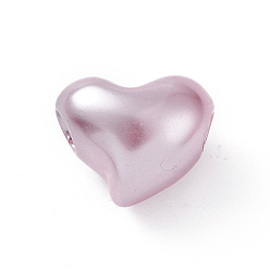 Chardon Perles européennes imitation plastique abs, Perles avec un grand trou   , cœur, chardon, 19.5x24x11.5mm, Trou: 5.4mm, environ155 pcs / 500 g