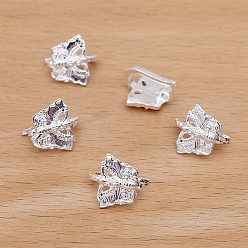 Silver Alloy Hair Findings, Pony Hook, Ponytail Decoration Accessories, Butterfly, Silver, 15x14mm