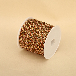 Camel 50M Nylon Thread, Chinese Knot Cord, for Jewelry Making, Camel, 0.8mm, about 54.68 Yards(50m)/Roll