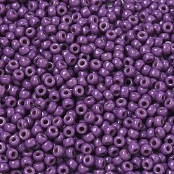 (RR4490) Duracoat Dyed Opaque Anemone MIYUKI Round Rocailles Beads, Japanese Seed Beads, 8/0, (RR4490) Duracoat Dyed Opaque Anemone, 3mm, Hole: 1mm, about 19000~20500pcs/pound