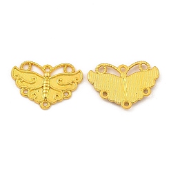 Golden Zinc Alloy Cabochon Settings For Enamel, Butterfly Chandelier Components Links, Golden, 17x25x2mm, Hole: 1.5mm
