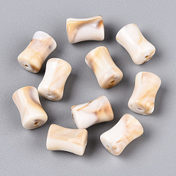 Column Бусины из cмолы, бусы имитация ракушек, колонка, 12x8 мм