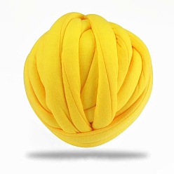 Yellow Cotton Yarn, Chunky Yarn for Hand Knitting Blanket, Super Soft Giant Yarn for Arm Knitting, Bulky Yarn, Yellow, 25mm, about 12.03 Yards(11m)/Skein