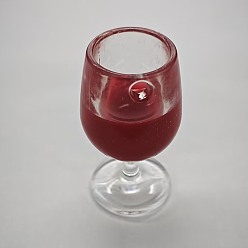 Темно-Красный Прозрачные смоляные подвески, подвески для бокалов красного вина, темно-красный, 38x20~22 мм, отверстие : 3~4 мм