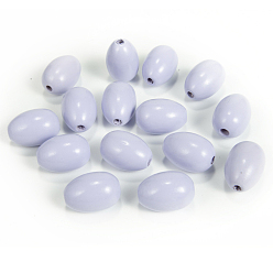 Lavender Easter Theme Spray Painted Wood Beads, Easter Egg, Lavender, 30x20mm