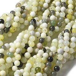 New Jade Natural New Jade Beads Strands, Round, 8mm, Hole: 1.2mm, about 49pcs/strand, 15.47''(39.3cm)