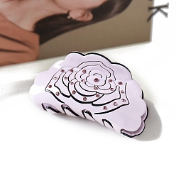 Сливовый Заколки-клочья из ацетата целлюлозы, аксессуары для волос для женщин и девочек, слива, 41x83 мм