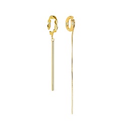 Tassel Earrings 6858 Minimalist Pearl Earrings & Geometric Metal Pendant Necklace Set with Fashionable Bracelet and Ring