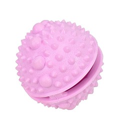 Pink Ухабистая tpr резиновая собака iq угощение мини-мяч, дозатор корма для животных, собака жует игрушечный мячик, розовые, 75 мм
