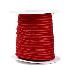 Fuego Ladrillo Cinta de terciopelo, de un solo lado, para el embalaje del regalo, decoración de fiesta, piso, con carretes, ladrillo refractario, 3~4 mm, aproximadamente 50.00 yardas (45.72 m) / rollo